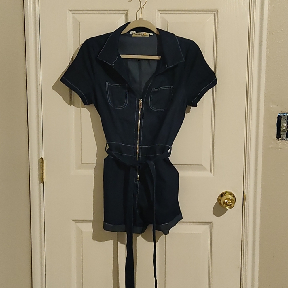 Denim romper - Picture 4 of 4